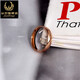 Congye 18K gold rose gold platinum solid glossy ring aperture couple ring wedding ring tail ring brand No. 14 3.35g3.6mm
