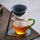 Yunxu non-porous tea leakage tea filter fair cup tea water separation tea filter all-in-one tea making artifact Xiaoqinggan Kungfu tea set non-porous filter two-piece set