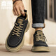 Semir Herrenschuhe High Top 2025 Frühling neuer lässiger vielseitiger Martin Boots Herren Outdoor Dicke alleinige britische Arbeitstiefel schwarz 42