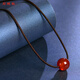 Istone red agate transfer bead pendant necklace new Chinese style birthday gift for girlfriend