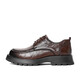 Belle Plissee Business Lederschuhe Herrenkuhläden dicke Sohle formelle Schuhe A1422AM4 Schwarz-Single 41