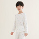 Hongdou Children's Pyjamas Boys and Girls Home Vêtements Home Cotton Coton Long Manche Pantalon Suite de climatisation Spring and Summer J3271 150