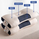 Almohada de Yalu, núcleo de almohada de no colapso, protección de la columna cervical, cabecera especial para estudiantes de dormitorio único para el hotel de un solo hogar soltero, almohada especial de la almohada especial de la almohada del cubo de cubo de agua 48*74 cm [Zoning Massage]