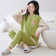 芊之雅（QIANZHIYA）睡衣女生秋冬季加厚纯棉夹层长袖家居服加棉空气棉保暖薄夹棉套装 MFT-15271# 女M/160
