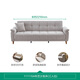 
Quanyou Home Modern simple fabric sofa bed integrated and dual-purpose straight-line folding sofa living room home furniture