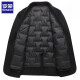 Traje corto de chaqueta para hombres de lana de doble cara Romon Liner de lana de invierno PD688081 Black L [Recomendado 105-120 Jin [Jin es igual a 0.5 kg]]