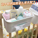 
Moshen bedside hanging basket baby bedside diaper diaper storage box bed fence storage bag crib storage bag new style - white hanging basket larger 1 layer