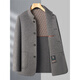 MONTAGUT double-sided woolen jacket for men 2025 autumn and winter new middle-aged men's stand-up collar parka tunic jacket gray M 170/88