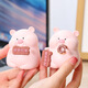 Gelun Cute pig desktop ornaments creative office decompression living room decoration car healing small items in the porch. Zhu Nannan’s family portrait (8 pieces)