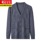 Woodpecker (TUCANO) high-end cardigan cardigan cardigan men's spring, autumn and winter thickened sweater casual cardigan sweater daddy's jacket camel XL 175