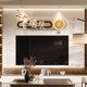 Xuling neues chinesisches Wohnzimmersofa Hintergrund Wanddekoration Malerei High-End-Atmosphärische hängende warme Hauslampe 2024 Wand Flach Ping Ein Xile B (kreativer Uhr Swing) YXH0545 großer Größe: 12035 cm Spiegelkristallporzellanmals Mal