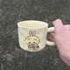 Zhewei chiikawa usaki meilleur ami petit ami et petite amie soeur cadeau d'anniversaire haut sn4877 mignon se shuai 420 ml tasse + cuillère à balle de lait + couverture + boîte en mousse emballage