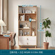 Lin's home bookcase Nordic bookshelf floor-standing wall storage cabinet storage cabinet MQ4X-A 0.8m bookcase