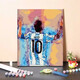 Yunmao Digital Huile Painting DIY Painting Huile Personnages remplis à la main Coloriage peint décoratif peint à la main Star de foot