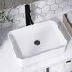 Jiumuwang (JOXOD) Arbeitsplatte Basin Fitionssensi Arbeitsplatten -Basin -Balkon -Waschbecken Einzugsbecken Haushaltswaschbeckengröße Quadratwaschbeckenhygiene 6210 klein (370 x 235x120)