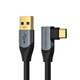 CABLE CREATION一绳 弯头type-c数据线USB3.0相机联机 Quest2link连接线piconeo3/4VR头盔眼镜串流3米CC1047-G 3米（型号:CC1047-G)