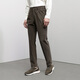 Announcement Bird casual sports trousers men's straight easy-care corduroy long trousers ESK233721U gray coffee 32