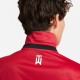 耐克（NIKE）DRI-FIT泰格伍兹男子高尔夫翻领T恤POLO速干DZ5381 687健身红_白 M