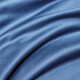 Mengjie Home Textiles 60S pure cotton four-piece set pure cotton plain satin bedding simple light luxury double bedding set Chun Zhen (dark blue) 1.2m (150*200cm)