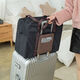 Aiman ​​Travel Bag Unisex Portable Foldable Bag Large Capacity Luggage Bag Thickened Storage Organizer Bag Handbag Third Generation Khaki 44*17*35 Large Size