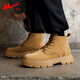 Huili Big Martin Boots 2024 Otoño e Invierno Nuevos Sports sin deslizamiento de senderismo al aire libre Boots de trabajo Men's Amarillo 42