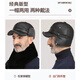 Woodpecker hat men's winter plus velvet thickened warm leather hat for dad, grandpa, the elderly, middle-aged and elderly windproof ear protection peaked cap