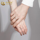 CHINA GOLD S925 Silver Möbius Couple Ring Destined for Three Lives Men and Women Ring Valentine's Day Birthday Gift for Girlfriend Today/next Day Delivery Destined for Three Lives Couple Ring