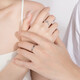 MZMZ Moonlight Lovers Couple Platinum Ring Adjustable PT950 Platinum Pairing Ring Chinese Valentine's Day Gift for Girlfriend Love and Birthday Light Luxury Style-Couple Pairing Ring
