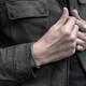 
Half-grain men's bracelet bracelet retro black pigeon solid bracelet bracelet men's trendy personality open-mouth bracelet men's black pigeon [optical opening]