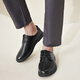 Red Dragonfly Leather Shoes Men's New Business Leather Shoes Men's British Style Casual Men's Leather Shoes Commuter Low Top Men's Shoes WTA12127 Black (WTA12127) 44