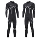 Null Wetsuit one-piece men's 3mm warm, super elastic and wear-resistant wet suit, cold-proof wetsuit, winter swimming suit XL XX