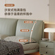 
Aisu minimalist Italian light luxury master bedroom internet celebrity leather bag double suspended bed W693 W693 single bed 180*200