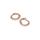 PANDORA sparkling simple earrings rose gold pavé birthday gift for girlfriend