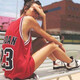 耐克（NIKE）男装女穿夏季新款Air Jordan 黑红公牛AJ23号篮球球衣背心无袖T恤 CZ2500-687/经典黑红 商家力荐 S /165/84A