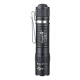 Trustfire Tactics AA Ligera pequeña de largo alcance Fuerte Fuerte Ultra Bright Implouding Mountaining Carga rápida de batería larga Camping Portable Outdoor Ilighting L2s Estándar Negro [1050 Lúmenes]