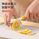 BAYCO fruit knife 3-inch ceramic paring knife with knife cover portable peeling knife paring knife peeler green BD8005