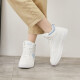 Warrior Women's Shoes Trendy Sports White Shoes High-top Sneakers Versatile Casual Shoes WXY-L279N White Blue 37
