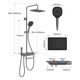 Jiumu (Jomoo) Set de lluvia Set Gun Ash Ash inteligente Temperatura constante Piano Key Descaling Top Spray Shower 26187-695/HBS-1