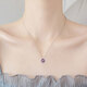 JOLEE necklace female amethyst S925 silver pendant simple fashion clavicle chain jewelry gift for girls one thing and one certificate