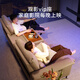 顾家家居（KUKA）零靠墙现代简约电动功能皮沙发客厅6196纳帕【米勒棕】3人2电动