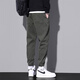 Jewish casual pants men's spring and autumn new American fashion brand work pants men's loose ties sports trousers 9859 military green M