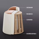 Wooden bottle light luxury rotating dressing stool girl's bedroom makeup stool modern simple dressing table stool internet celebrity manicure chair round stool foot pad style khaki seat surface