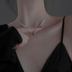 Ai Ying'er small waist necklace women's silver clavicle chain high-end fashion pendant Valentine's Day birthday gift for girlfriend and wife white small waist necklace