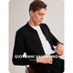 Giovanni Valentino Wolle Freizeitpullover Strickjacke für Herren Frühlingsjacke Antibakteriell langärmelige Pullover Herren-Strickjacke