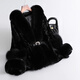 Yongli Hong Mink Coat Women's Mink Fur Coat Korean Style Fashionable Light Luxury Versatile Fox Fur Collar Mink Coat Black 2XL Yongli Hong Mink Coat Women's Mink Fur Coat Korean Style Fashionable Light Luxury Versatile Fox Fur Collar Mink Coat Black 2XL