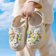 Pig Dad Children's Slippers Girls 'Hole Shoes Summer Home Interior Non-Slip Medium et Grands Children's Boys portent des pantoufles à l'extérieur de 36