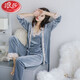Langsha Pyjamas (Langsha) Frauen Herbst und Winter Gold Velvet Langarmed sexy Hosentender Großgröße kann an der Außenhäuser-Unterwäsche-Unterwäsche Neujahrs-Schlachtkleid 9221 Gold Samt Pyjamas Burgundy M (100jin [Jin gleich 0,5 kg] oder weniger) getragen werden)