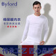 BYFORD (BYFORD) men's autumn clothes and autumn pants cotton counter knitted thermal underwear set long sleeve base men's red MW8826846 MW8826-top-black-thin M
