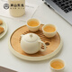 Mr. Nanshan half-jian Xishi pot Dehua ceramic teapot single pot household milk yellow teapot light luxury Kung Fu teapot