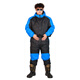 Yuyongji (YUYONGJI) thickened and warm winter fishing clothing, winter fishing waterproof ice fishing cold storage sea fishing antifreeze one-piece cold-proof down jacket, black and blue flower one-piece down jacket, one size fits all L (recommended height 1.7-1.75 and weight 165 and above)